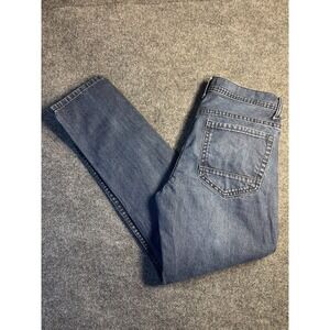 Forever 21‎ Skinny Jeans Mens 29x30 Blue Denim Regular Fit Whiskered -5-Pocket